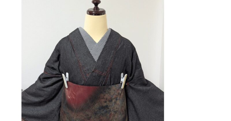 実際に帯を二巻きしている正面写真